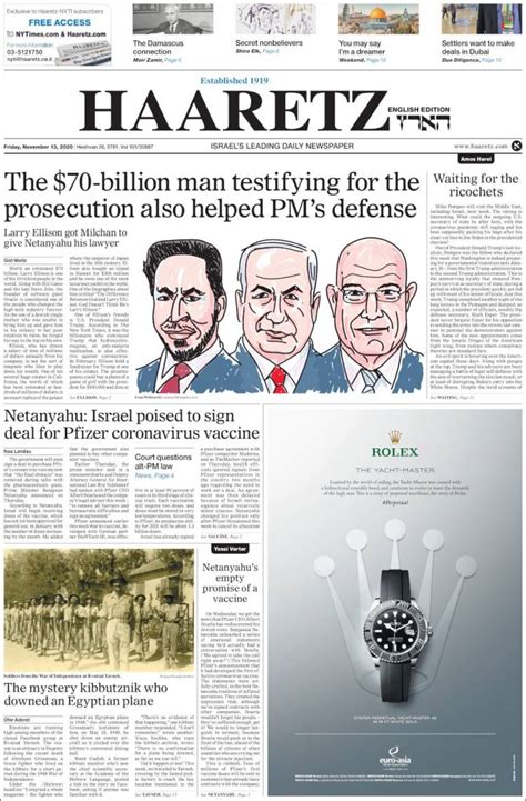 israeli newspapers in english haaretz